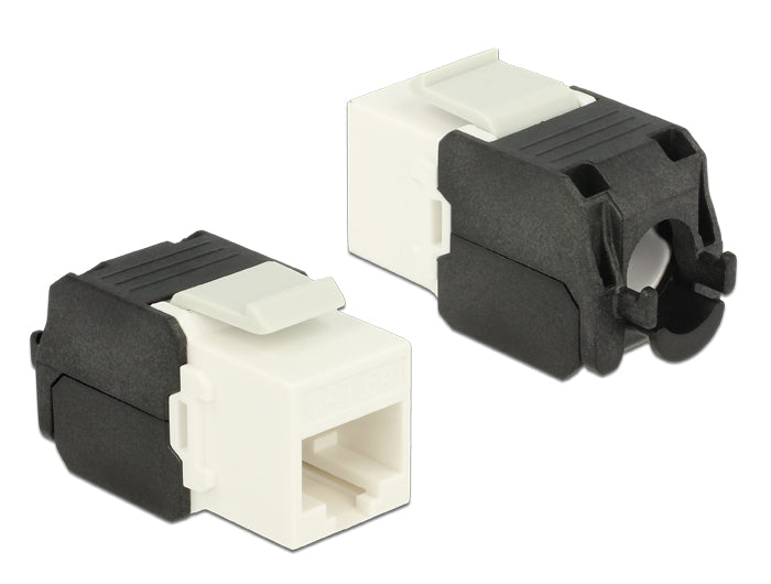 Delock Keystone Modul RJ45 Buchse > LSA Cat.6A UTP weiß