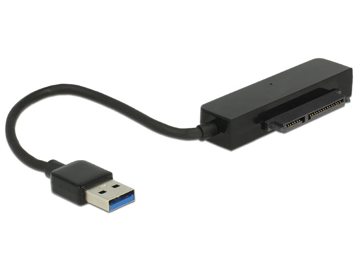 Delock Konverter USB 5 Gbps Typ-A Stecker > 22 Pin SATA 6 Gb/s mit 2.5″ Schutzhülle