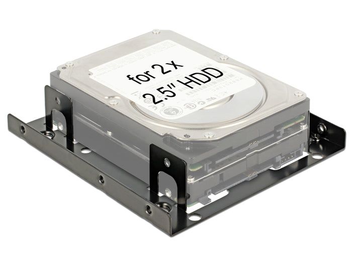 Delock Einbaurahmen 3.5″ > 2 x 2.5″ HDD