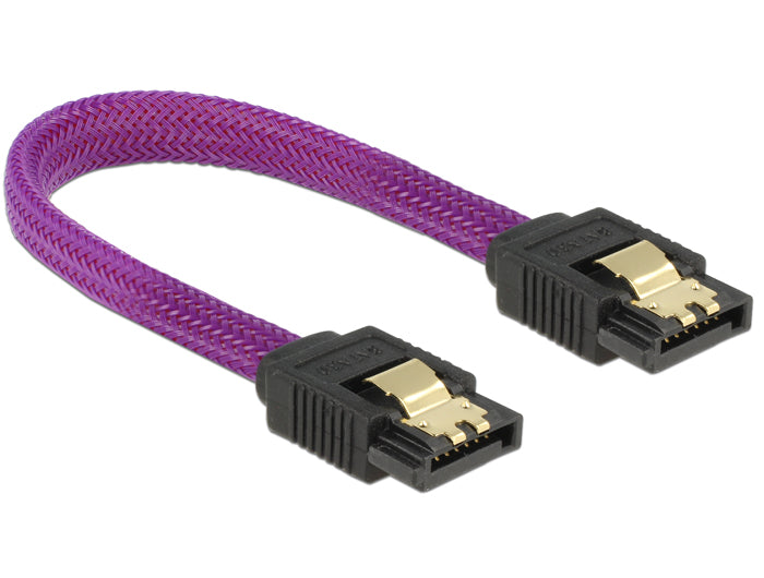 Delock SATA 6 Gb/s Kabel 10 cm violett