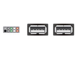 Delock USB Kabel Pin Header Buchse > 2 x USB 2.0 Typ-A Buchse 20 cm