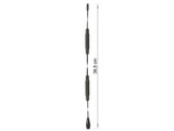 Delock TETRA Antenne 450 - 470 MHz M6 Innengewinde 5 dBi 36,6 cm omnidirektional starr Schraubmontage outdoor schwarz