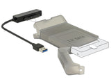 Delock Konverter USB 5 Gbps Typ-A Stecker > 22 Pin SATA 6 Gb/s mit 2.5″ Schutzhülle