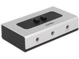 Delock Umschalter Klinke 3,5 mm 2 Port manuell bidirektional