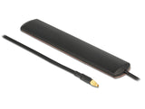 Delock LTE Antenne MMCX Stecker 3 dBi omnidirektional starr schwarz Klebemontage