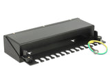 Delock Keystone Desktop Patchpanel 12 Port schwarz
