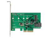 Delock PCI Express x4 Karte > 1 x intern NVMe M.2 PCIe / 1 x intern SFF-8643 NVMe – Low Profile Form Faktor