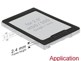 Delock 2.5″ HDD / SSD Erweiterungsrahmen