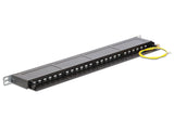 Delock 19″ Patchpanel 24 Port Cat.6 0,5 HE schwarz