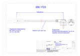 BACHMANN Netzanschlussleitung 1,5m 10A 356.1723 3x1,5qmm sw IP20 PVC
