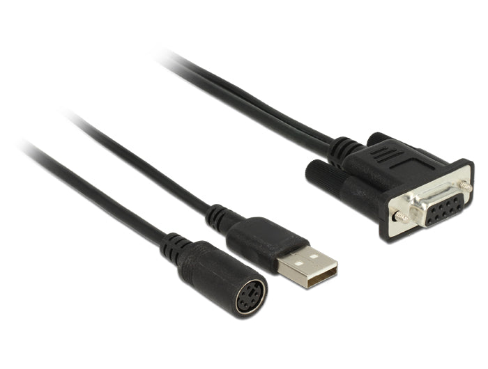 Navilock Anschlusskabel MD6 Seriell > D-SUB 9 Seriell für GNSS Empfänger Stromversorgung über USB