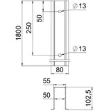 BETTERMANN PV-Montageprofil 1800m ST RP 1800 FT 50x102,5mm