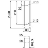 BETTERMANN PV-Montageprofil 2300m ST RP 2300 FT 50x102,5mm