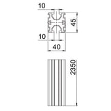 BETTERMANN PV-Montageprofil 2350m si Alu TP 45 2350 ALU 40x45mm