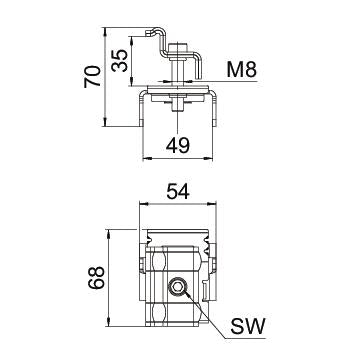 BETTERMANN PV-Endklemme VA 30mm KLE 30 A2 70x54x68,5mm