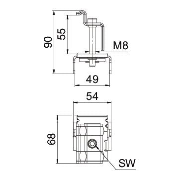 BETTERMANN PV-Endklemme VA 50mm KLE 50 A2 90x58x68,5mm