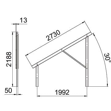 BETTERMANN PV-Montagesystem 30° Boden ST VT 30S FT