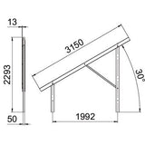 BETTERMANN PV-Montagesystem 30° Boden ST VT 30M FT