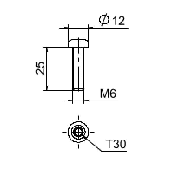 BETTERMANN Flachrundschraube Flachkopf FKS M6x25 A2 TX Edst 6,4mm(1/4)