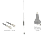 Delock TETRA BOS Antenne 380 - 410 MHz M6 Innengewinde 2,5 dBi 51,8 cm omnidirektional starr Schraubmontage outdoor schwarz