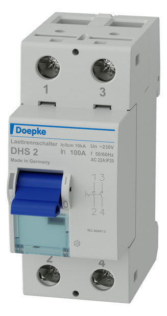DOEPKE Lasttrennschalter 100A 2p IP40 DHS 2-100 m.Geh