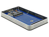 Delock Externes Gehäuse M.2 Key B 42 mm SSD > USB 3.0 Typ Micro-B Buchse mit Verschlüsselungsfunktion