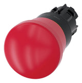 SIEMENS Not-Aus Taster EB IP00 ZugEntr 3SU1000-1HA20-0AA0 1Ö  22mm Schraub