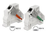 Delock Keystone Halterung für Hutschienen 180°