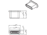 Delock Staubschutz für USB Type-C™ Buchse ohne Griff 10 Stück schwarz