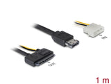 Delock Kabel eSATAp > SATA 22pin 2½" - 3½" HDD 1m