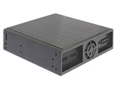 Delock 5.25″ Wechselrahmen für 1 x 5.25″ Slim Laufwerk + 2 x 2.5″ SATA HDD / SSD