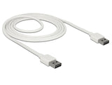 Delock Kabel EASY-USB 2.0 Typ-A Stecker > EASY-USB 2.0 Typ-A Stecker 2 m weiß