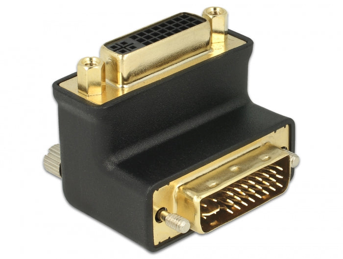 Delock Adapter DVI 24+5 Pin Stecker zu Buchse rechts gewinkelt