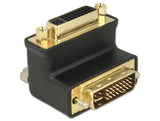 Delock Adapter DVI 24+5 Pin Stecker zu Buchse rechts gewinkelt