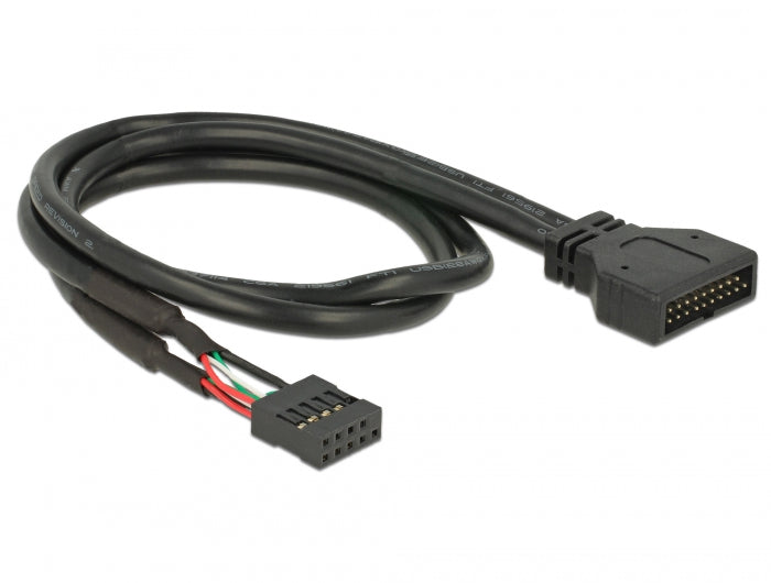 Delock Kabel USB 2.0 Pin Header Buchse > USB 3.0 Pin Header Stecker 45 cm