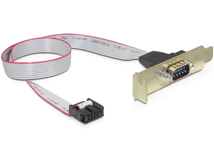 Delock Low Profile Slotblech > 1 x Seriell Belegung: 1:1