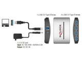 Delock USB 3.0 Externer Hub 4 Port