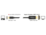Delock Kabel USB Type-C™ Stecker > HDMI Stecker (DP Alt Mode) 4K 60 Hz 1 m schwarz
