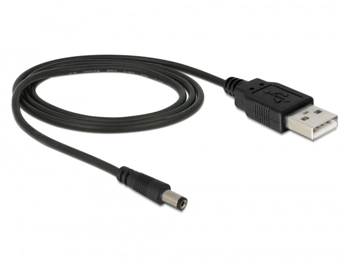 Delock USB Stromkabel zu DC 5,5 x 2,1 mm Stecker 1 m