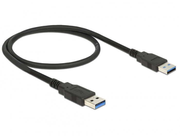 Delock Kabel USB 2.0 Typ-A Stecker > USB 2.0 Typ-A Stecker 0,5 m schwarz