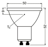 LEDVANCE LED-Reflektorlampe GU10 PAR16 E LED PAR16 100 36° P 8W 830 GU10 PAR16
