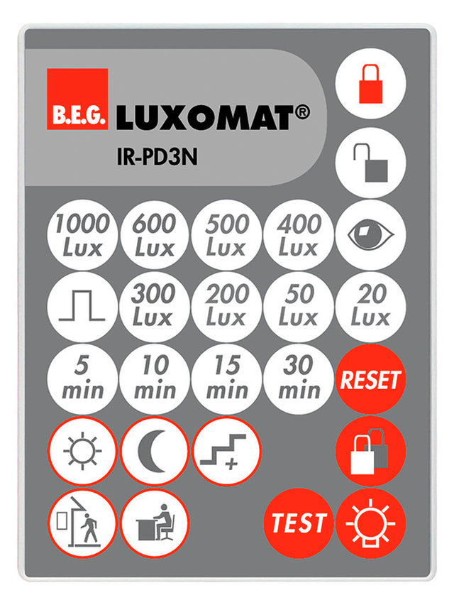 BEG Handsender gr/rt Zubehör IR-PD3N