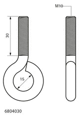 Walraven Ringschraube ev M10x30 | 6804030