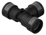 FRÄNKISCHE Wellschlauchverbinder PA 23mm ATPA-232323B IP68 T-Stück sw