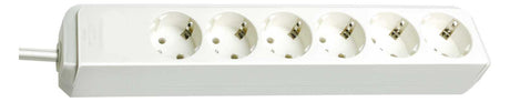BRENNENSTUHL Steckdosenleiste 6f ws Eco-Line 1,5m 45° 1159420015