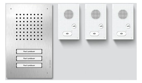 SIEDLE Türstation UP edst 3RT Bus m.Abd SET CLAB 850-3 E/W m.Infoschild