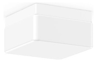 RZB Glasleuchte 60W HV ws Quadrat 21127.002