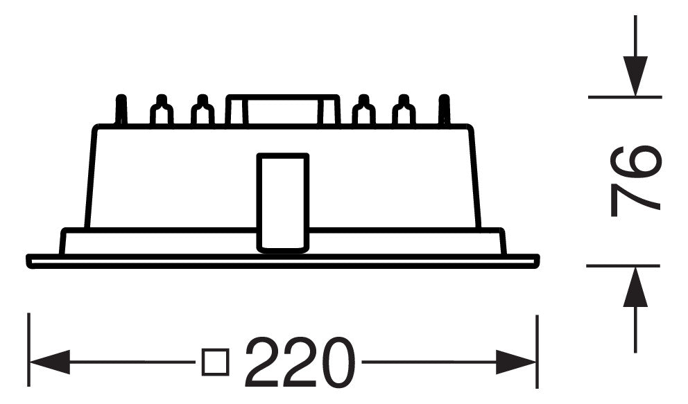 REGIOLUX LED-Einbaustrahler 26W Konv ws scota-SDES-O/220 2500 840 ET 1LED 4000K
