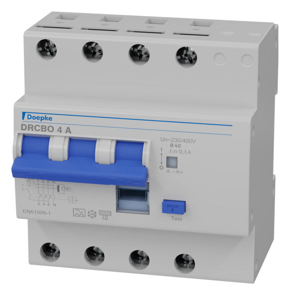 DOEPKE FI/LS-Schutzschalter B40 4p 0,3A DRCBO 4 B40/0,30/3N-A A 6kA 5TE 3p 400V