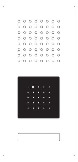 SIEDLE Türstation UP edst 1RT Bus m.Abd F CL AELM 01 B-01 m.Infoschild